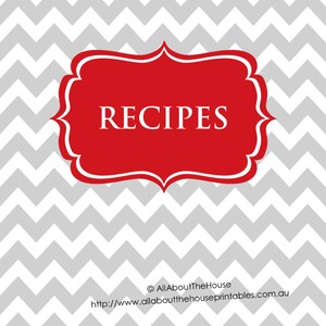 EDITABLE Recipe Binder Printables Recipe Sheet Recipe Card Recipes to Try Template PDF Editable Binder Cover Spine Favorite Recipes Preppy image 1