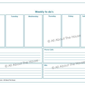 To Do's Printables To Do Lists Organisation Household Binder 18 sheets Value Pack image 3