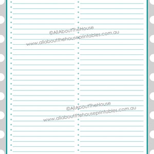 Recipe Binder Printable Recipe Sheet Recipe Card EDITABLE polka dot grey Recipes to Try Template PDF Binder Cover Spine Favorite Recipes image 5