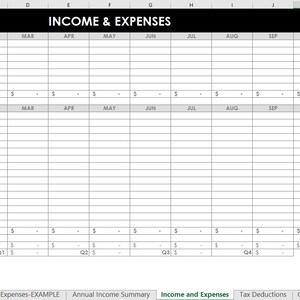 Etsy Seller Spreadsheets, shop management Tool, financial, tax reporting, profit and loss, income, expenses, spreadsheet, excel, google docs image 6