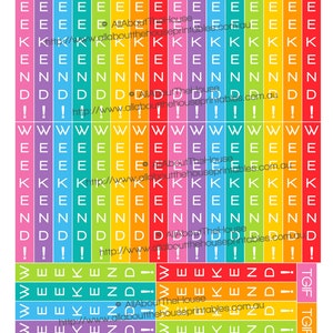 Made for Erin Condren Horizontal Planner Size Weekend Planner Stickers ...