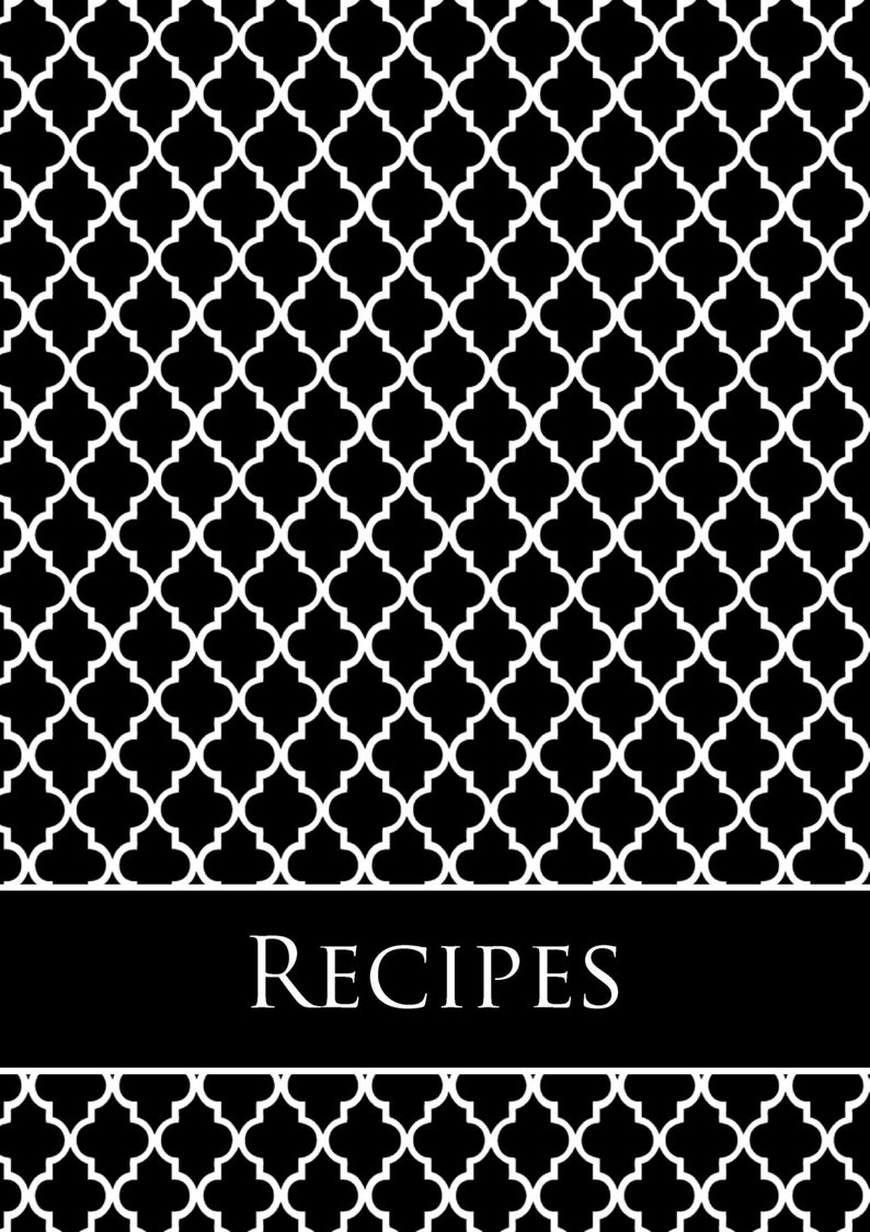 EDITABLE Recipe Binder Printables Meal Planning Recipe Sheet Recipe Card Weekly Meal Planner Month Recipe Divider Grocery List image 1