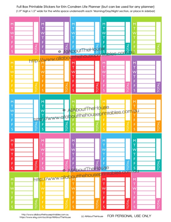 Sidebar stickers Weekly day by day monitoring blank by yourself decide on photograph regarding Free Printable Direct Sales Planner named Sidebar stickers Weekly day-to-day monitoring blank on your own make your mind up