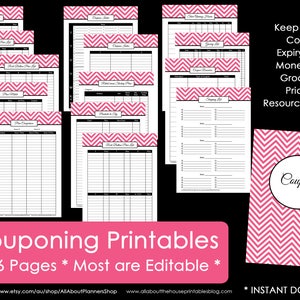Coupon Binder Printable Insert Household Binder Shopping Couponing ...