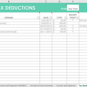 Etsy Seller Spreadsheets, shop management Tool, financial, tax reporting, profit and loss, income, expenses, spreadsheet, excel, google docs image 3