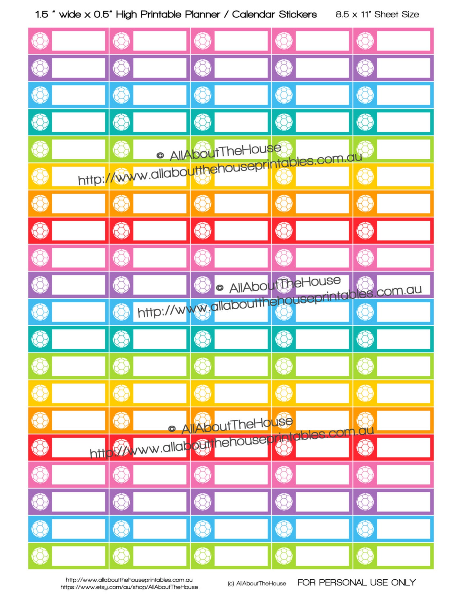 Soccer Sport Practice Game Day Training Printable Calendar / - Etsy