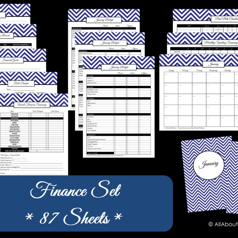 Finance Binder - Etsy