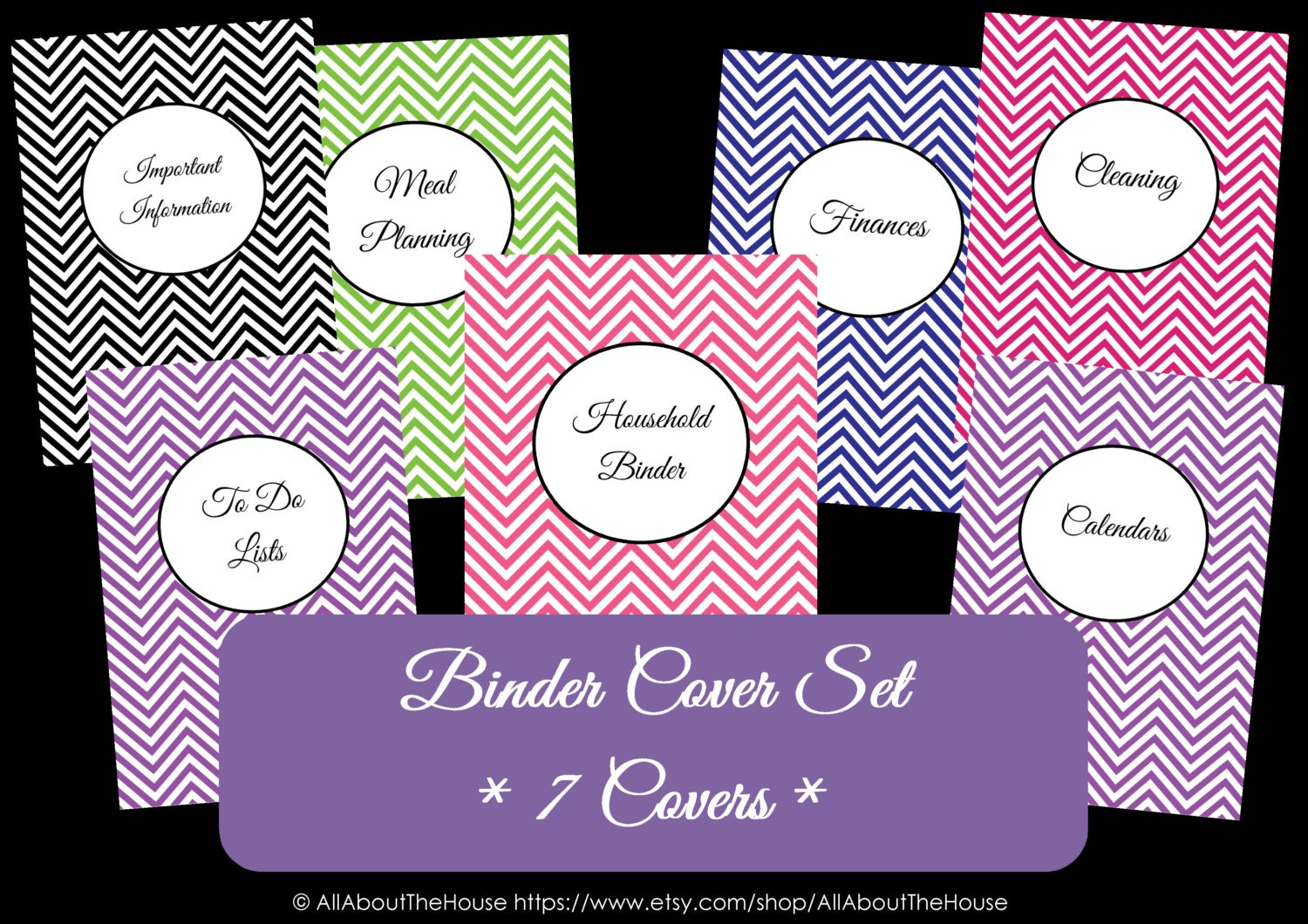 Science Binder Cover Chevron