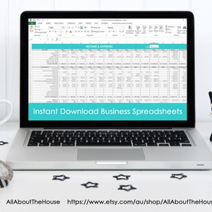 Etsy Seller Spreadsheets, shop management Tool, financial, tax reporting, profit and loss income expenses, spreadsheet, Excel, google sheets image 1