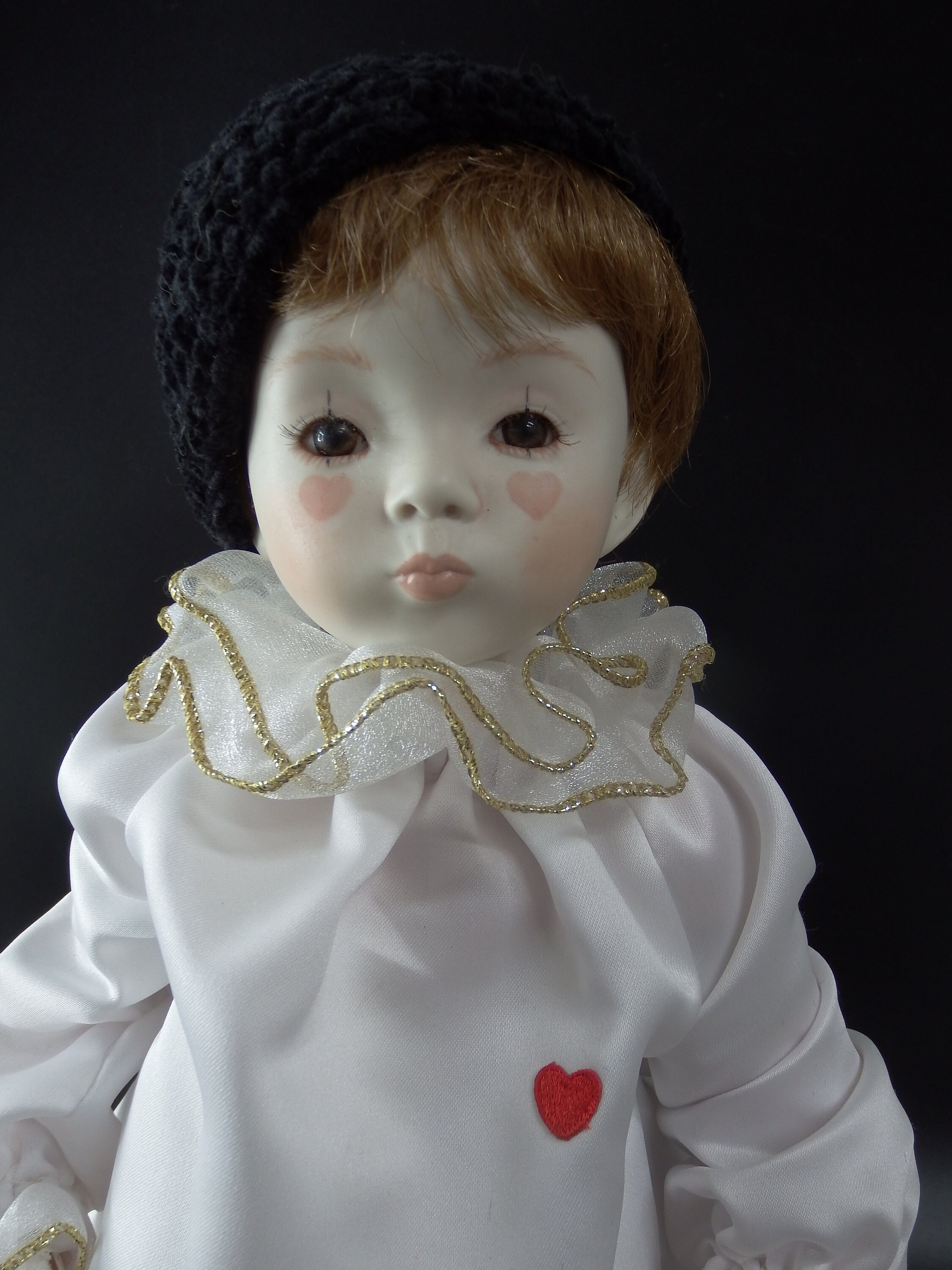 Vintage Pierrot Clown Doll Porcelain Head Hands and Feet Etsy