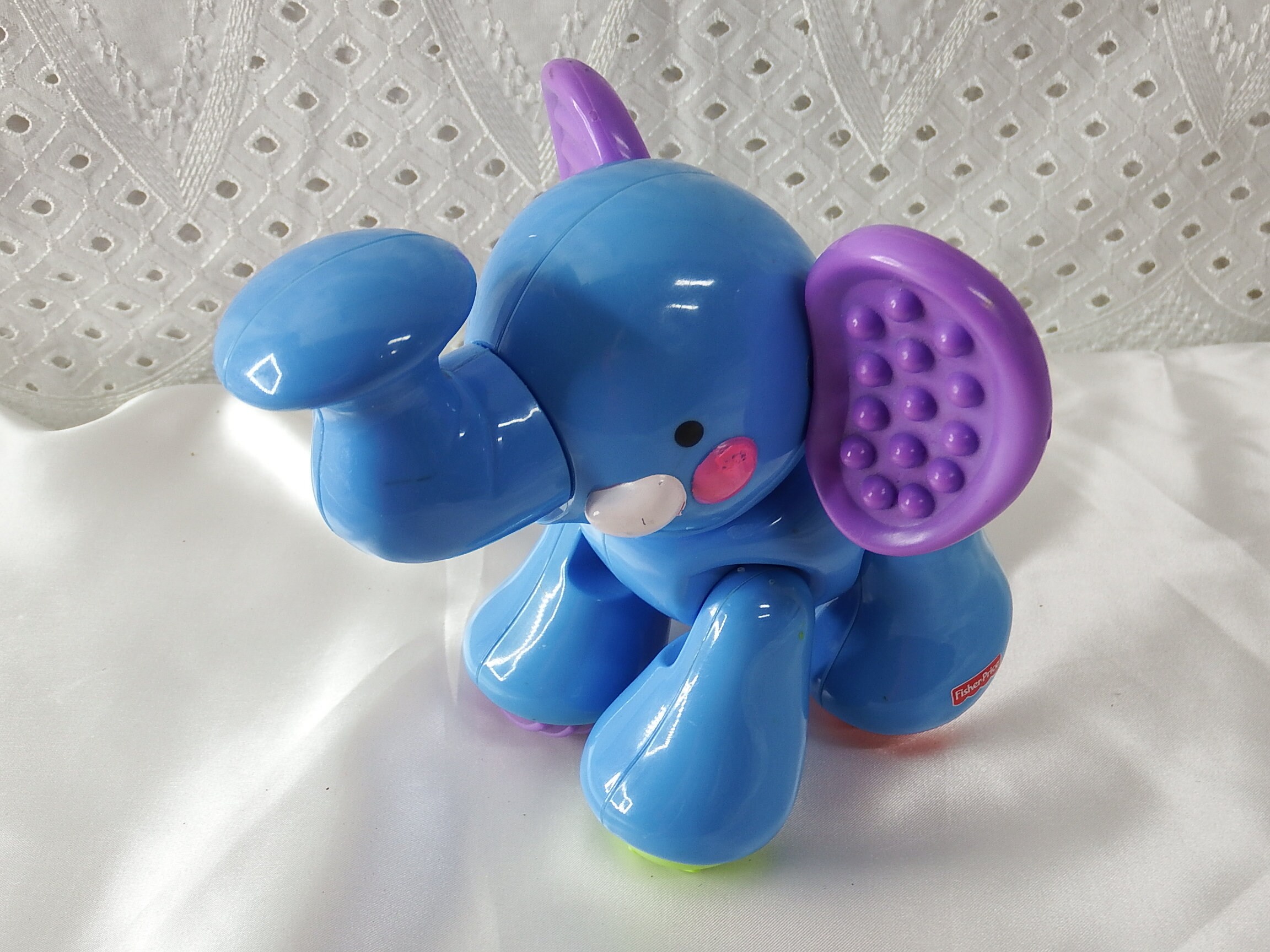 Toy Elephant Clicker Pal Fisher Price Toddler Toy Blue Etsy