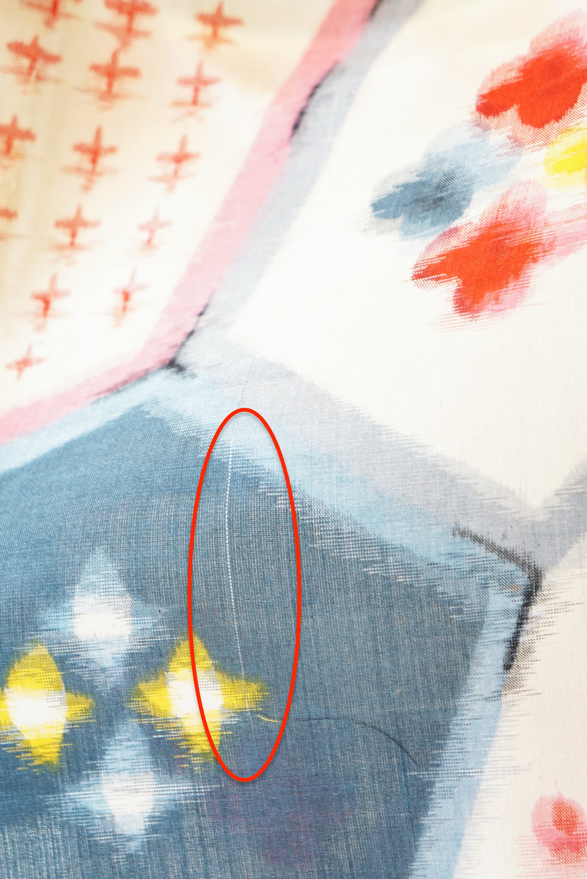 Antique Meisen Kimono - Silk Kimono White, Candy Colors