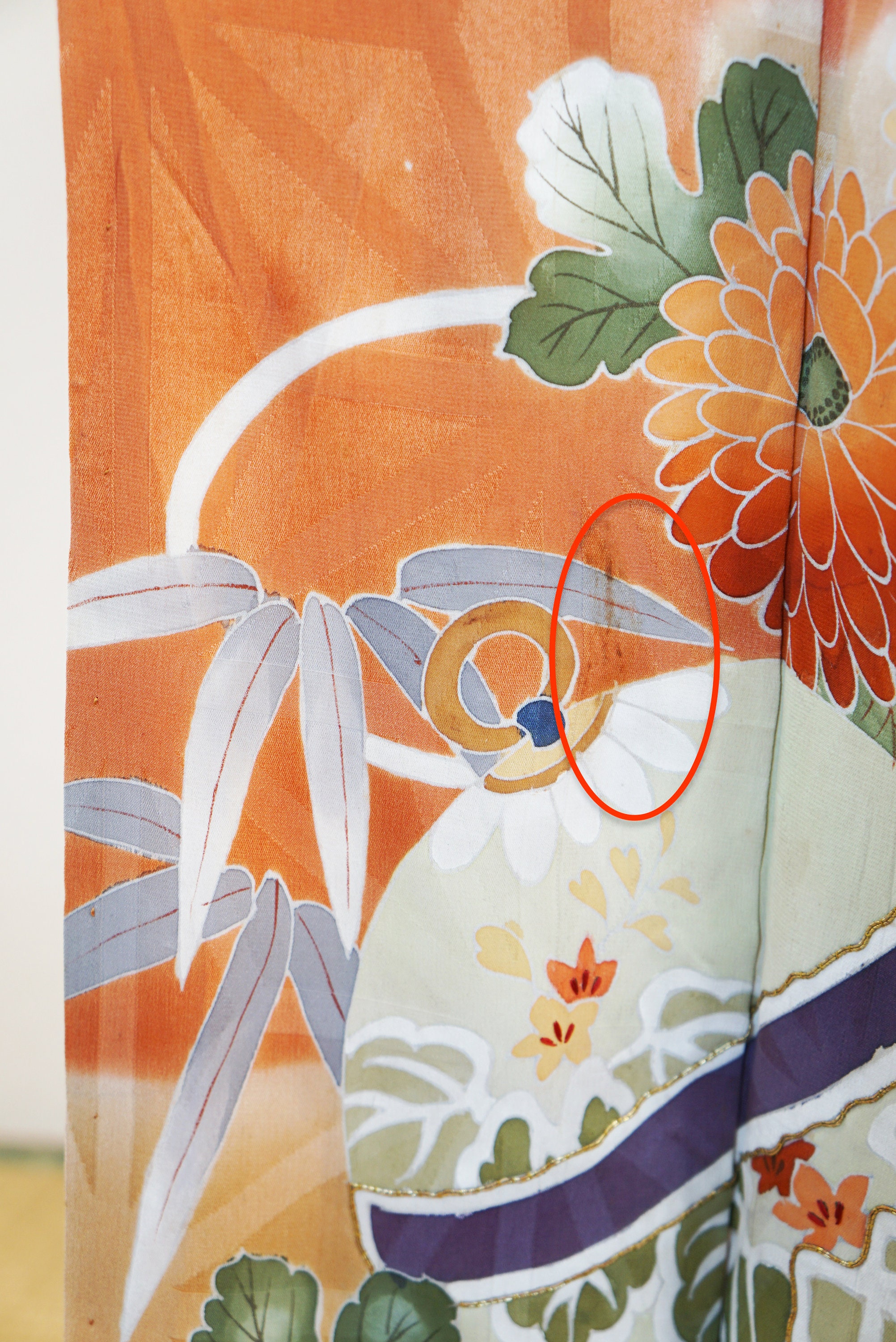 菓子 kinono Japanese Antique Silk Kimono, Tsukesage Houmongi Kimono, Red