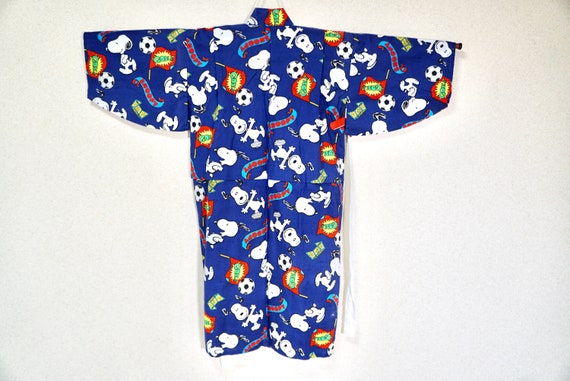 Snoopy Yukata for kids - GREAT, summer kimono nav… - image 3