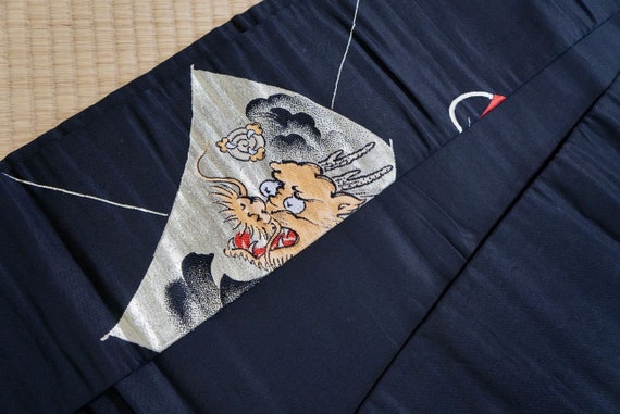 Black Nagoya obi- GREAT, dragon yakkosan samurai … - image 5