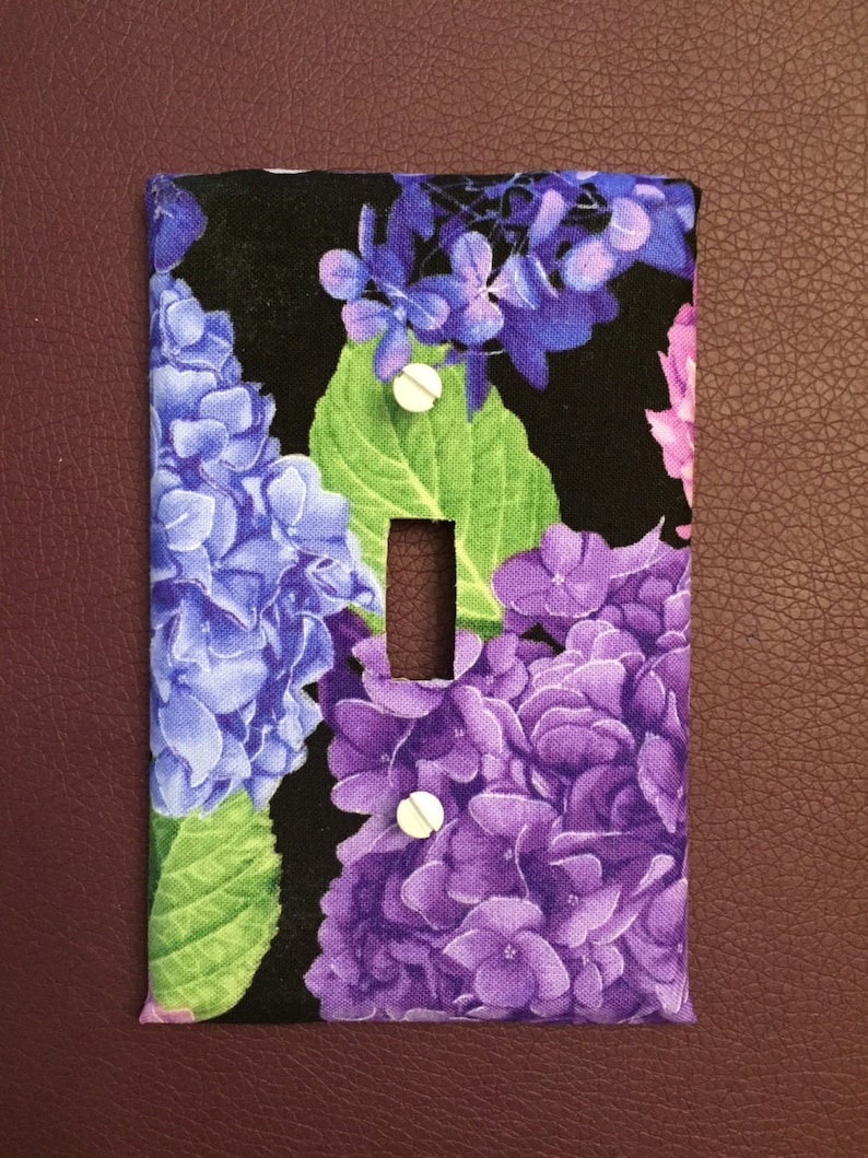 Hydrangeas switch plate Etsy