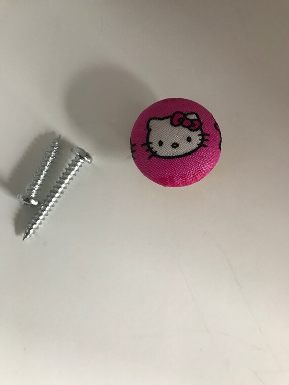 Hello Kitty Dresser Knobs One Knob And Two Screws Included Etsy