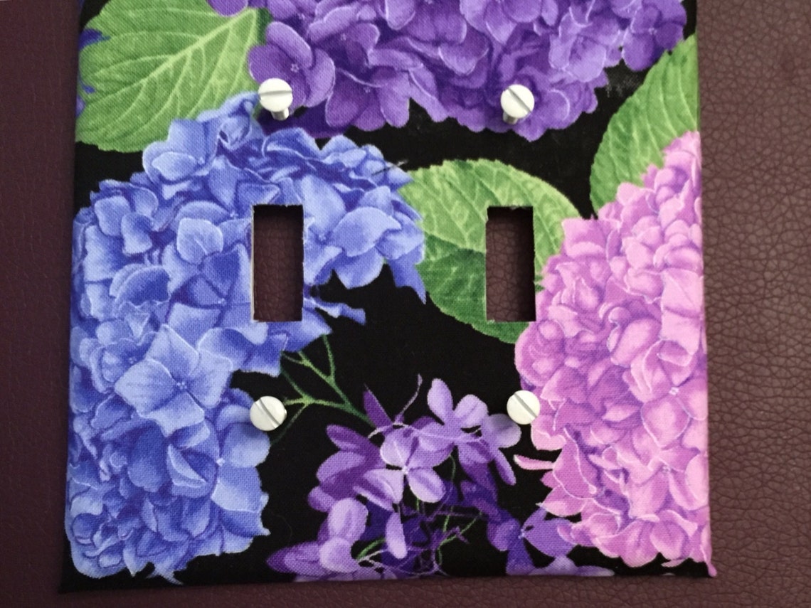 Hydrangeas switch plate Etsy