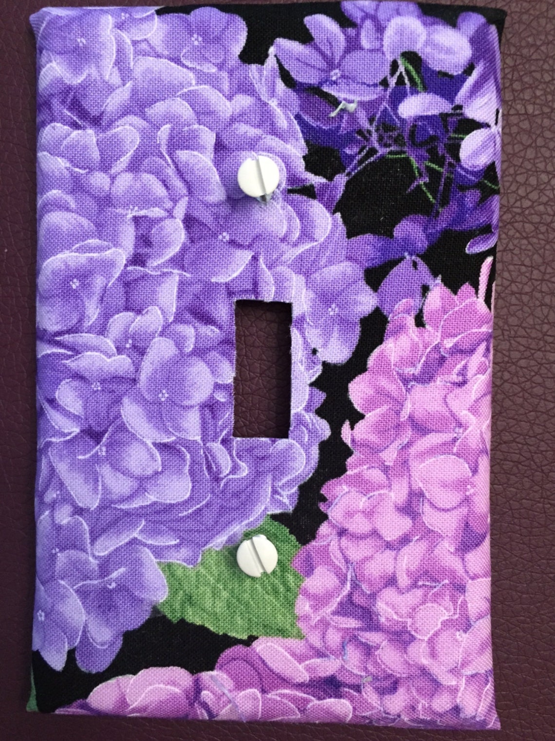 Hydrangeas switch plate Etsy