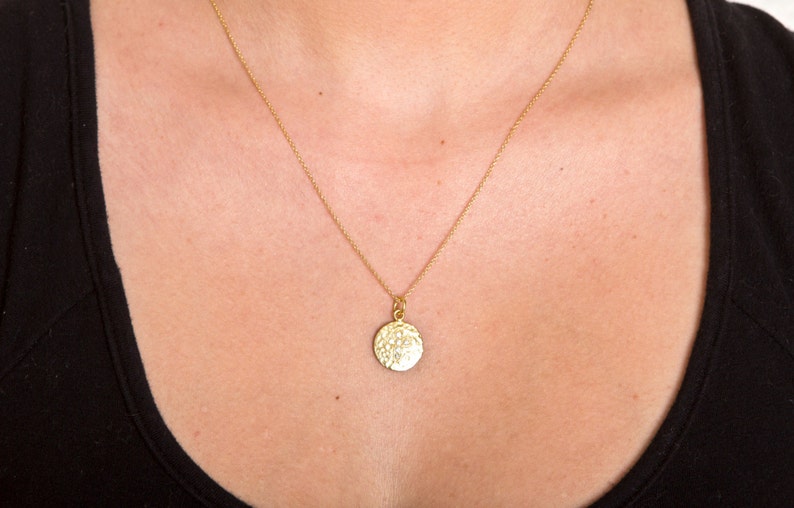 Circle Cross Necklace Etsy