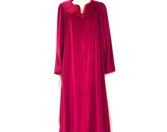ladies velour dressing gowns zip front