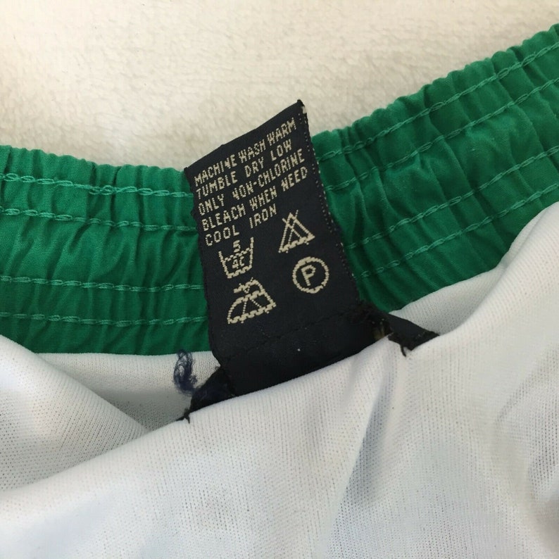 Vintage Nautica Competition Swim Trunks Medium Mens Green Lined Pocket 80s 90s