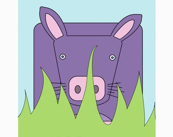 Carte postale "Wombat"