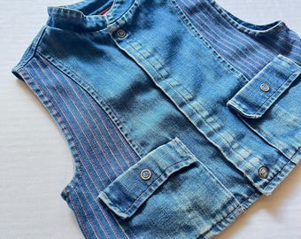 Vintage Fisher Price Denim Vest 4T