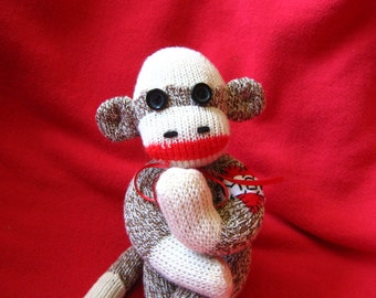 Reserved for Marybeth Sock Monkey Miniature Pocket Monkey