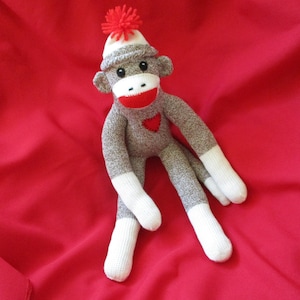Sock Monkey Child Safe 16 inch Gift image 3