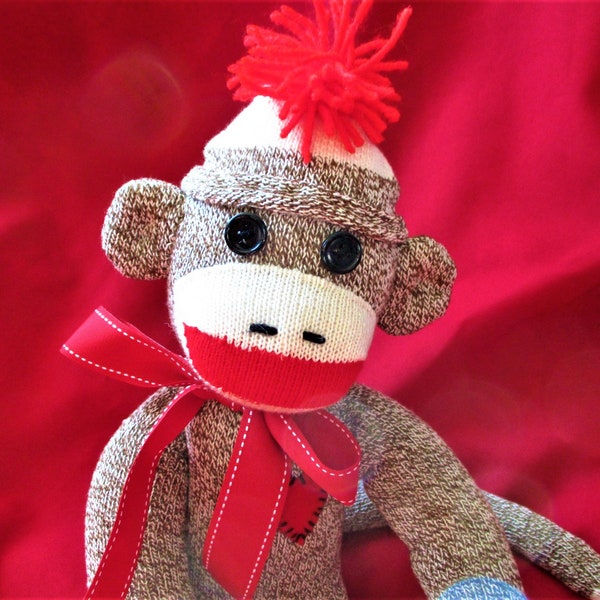 Tiny Sock Monkey - Etsy