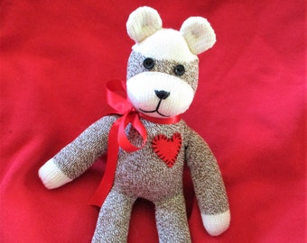 Sock Monkey Teddy Bear