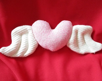 Sock Monkey Winged Heart Accessory