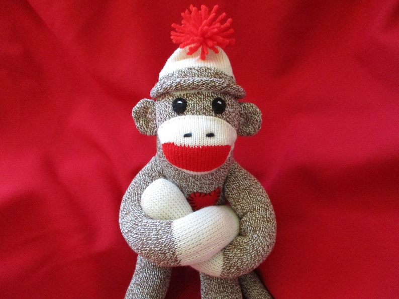 Sock Monkey Child Safe 16 inch Gift image 5