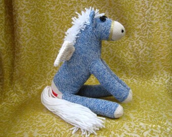 Navy Blue Plush Toy Horse Navy Blue Plush Toy Horse