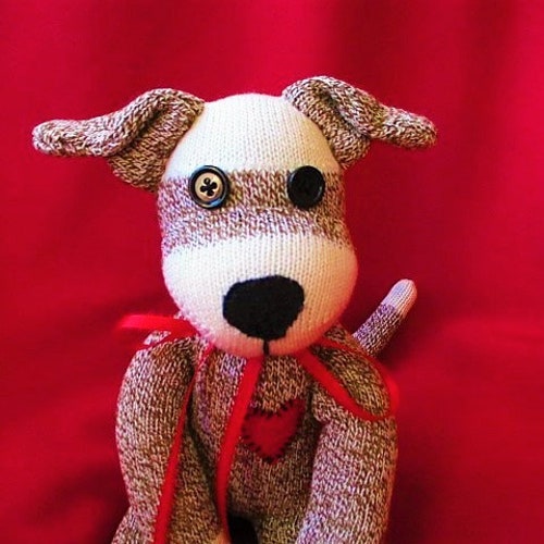 Sock Monkey Dog Fido the Faithfull Etsy