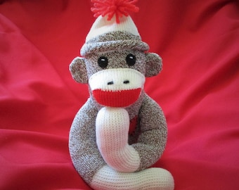 Sock Monkey Child Safe 16" Gift for Mom