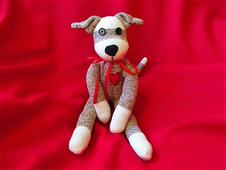 Sock Monkey Dog Fido the Faithfull Etsy