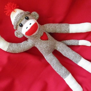 Sock Monkey Child Safe 16 inch Gift image 6