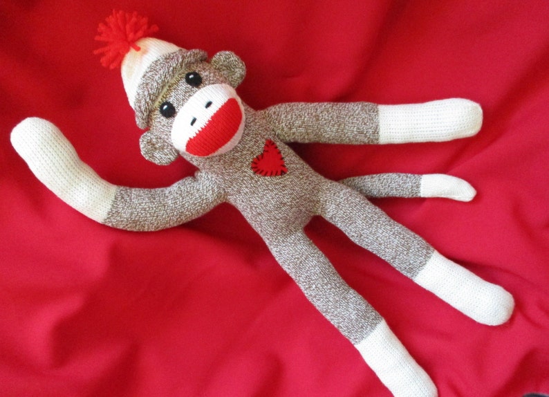 Sock Monkey Child Safe 16 inch Gift image 6