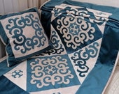 Kazakh ornament duvet cover korpe korpeshe handmade knitted Quilted Floor Mattress Pure Cotton