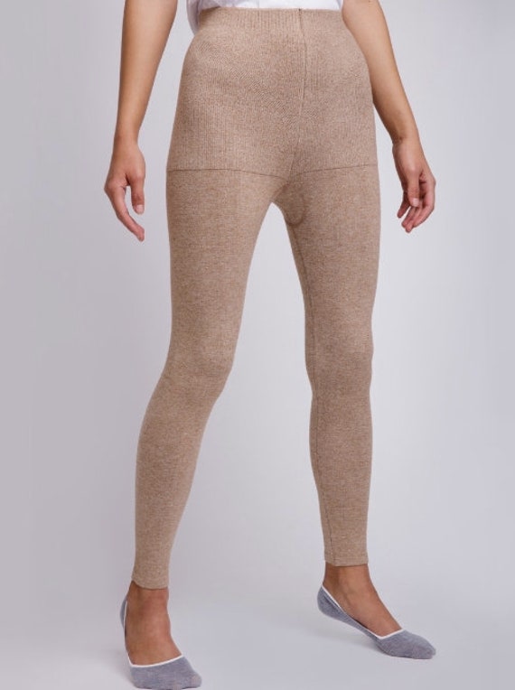 Mongolian Kazakh Wool Cashmere Pants Leggings Trousers Brown Beige Soft for  Winter 1 Sock as Gift -  Canada