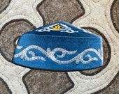 Kazakh hat Asian Kyrgyz felt wool kufi fall cap headwear