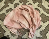 Mongolian Kazakh wool cashmere scarf pink super soft for winter super discount