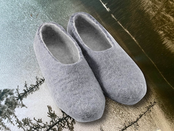 Nepalese felted wool slippers clearance