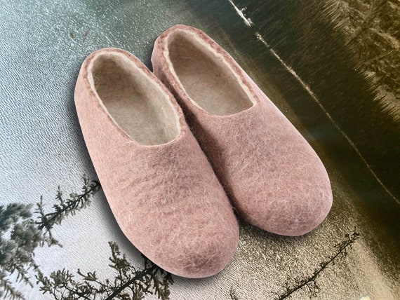 grim Diskutere aIDS Buy Felt Mongolian Kazakh Wool Slippers Warm Winter Online in India - Etsy