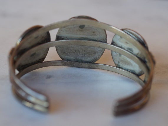 Dav Benally Amazing Native American Navajo Gaspeite Sterling Silver Bracelet Cuff Dav Benally Amazing Native American Navajo Gaspeite Sterling Silver Bracelet Cuff