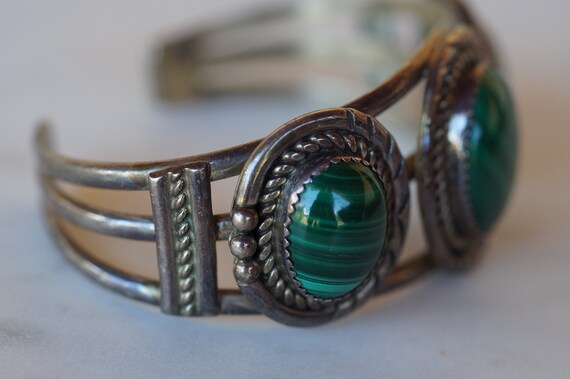 Dav Benally Amazing Native American Navajo Gaspeite Sterling Silver Bracelet Cuff Dav Benally Amazing Native American Navajo Gaspeite Sterling Silver Bracelet Cuff