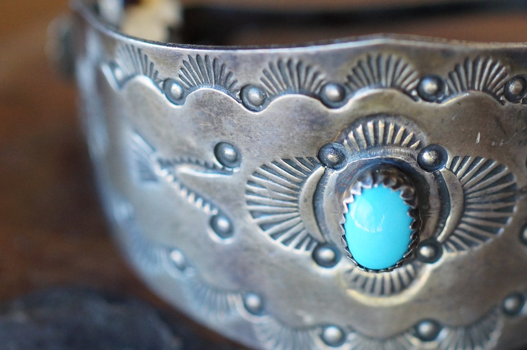 Navajo Agnes Platero Sterling Silver Barrette -- 12.8 Grams  display picture 1