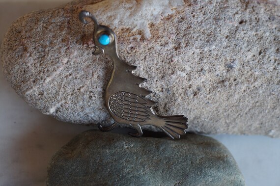 Navajo Clarence Russell Lee Sterling Silver Quail… - image 3
